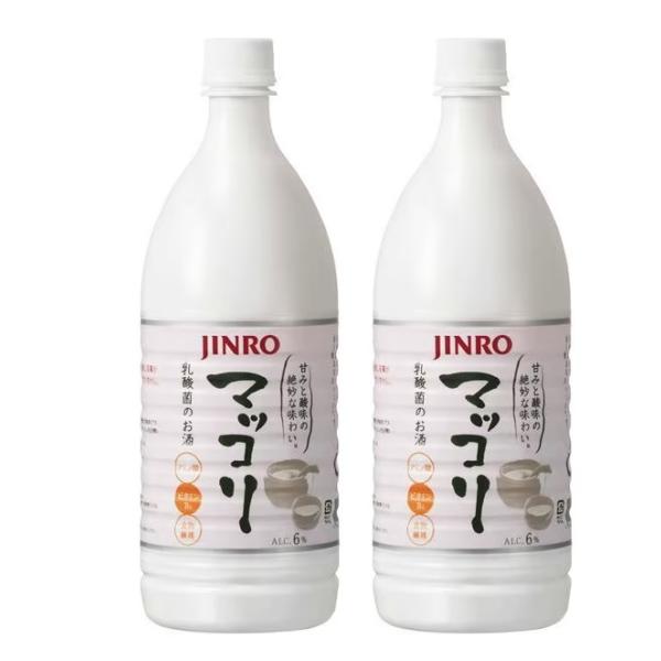 送料無料 ジンロ JINRO マッコリ 6度 1000ml 1L×2本