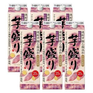 合同酒精 甲乙混和芋焼酎 芋盛り 25度 パック 1800ml 1.8L× 6本/1ケース あすつく