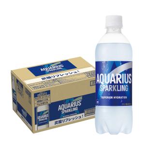 送料無料 コカ コーラ アクエリアス スパークリング 490ml×1ケース/24本 熱中症対策 塩分 暑さ対策