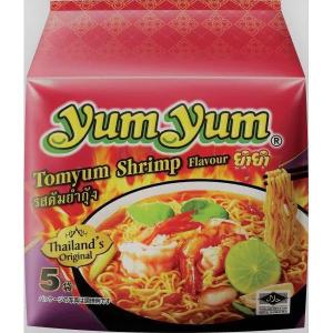 YumYum（ヤムヤム） トムヤムシュリンプ味 （70g×5食）×6個（計30食） インスタントラーメンの商品画像