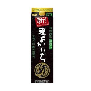 5/18〜20限定+3％ 本格焼酎 送料無料 宝酒造 黒よかいち 麦 25度 パック 1800ml 1.8L×6本