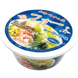 6/5限定+3％ 送料無料 インターフレッシュ Green フォー 米粉麺 シーフード味 ボウル 65g×1ケース/24個グルテンフリー カップ麺｜liquor-boss1