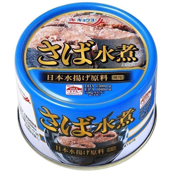 あすつく 送料無料 極洋 キョクヨー 鯖 缶詰 さば水煮 160g×2ケース/48個 鯖缶 サバ缶 ...