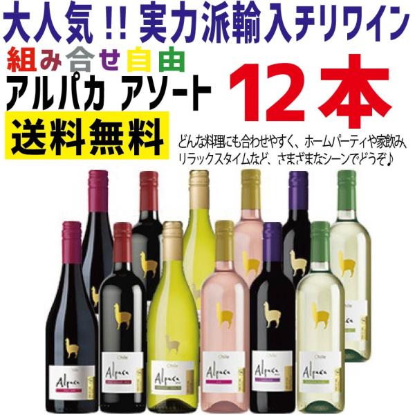 送料無料 ワイン セット 選べるアルパカセット よりどり 12本 750ml×12本 wine