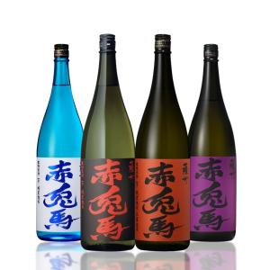 5/12限定+3％ 送料無料 焼酎 濱田酒造 赤兎馬 せきとば  1.8L 1800ml×4本(4種)セット｜liquor-boss1