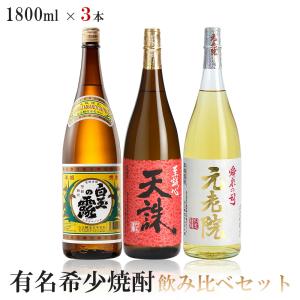 黒木本店 有名希少焼酎プレミアムセット 720ml×3本山猿 麦/山ねこ 芋