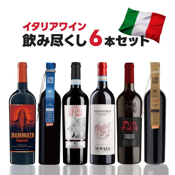 5/5限定全品+3％ あすつく 送料無料 イタリア ワイン セット第1弾 [750ml×6本] 飲み...