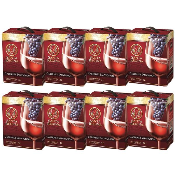 あすつく 送料無料 サンタレジーナ カベルネソーヴィニヨン 3L 3000ml×２ケース/8本 wi...