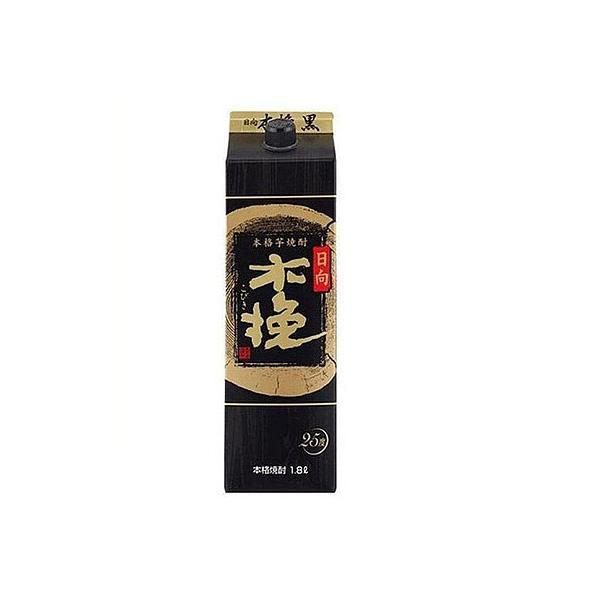 あすつく 送料無料 雲海酒造 芋焼酎 日向木挽 黒ラベル 黒麹 芋 25度 1800ml 1.8L×...