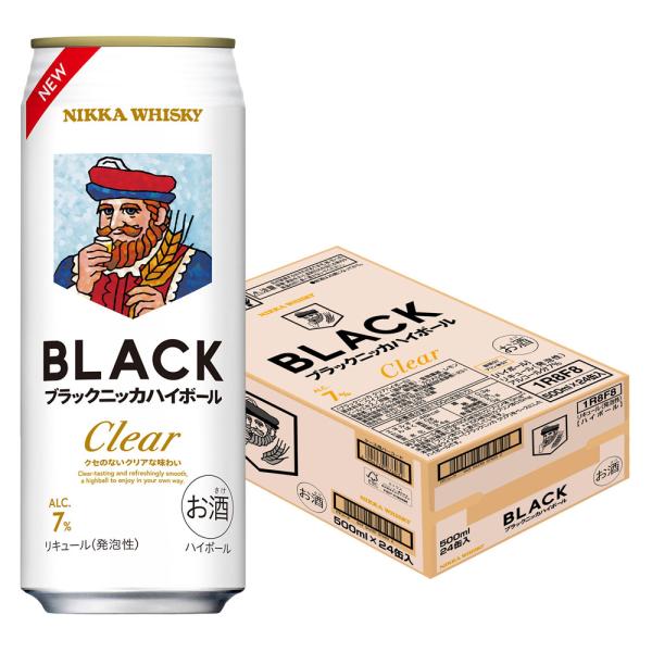 送料無料 アサヒ ブラックニッカ クリア ハイボール 500ml×1ケース/24本