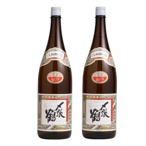 送料無料 日本酒 宮尾酒造 清酒 〆張鶴 しめはりつる 普通酒 花 1800ml 1800ml×2本