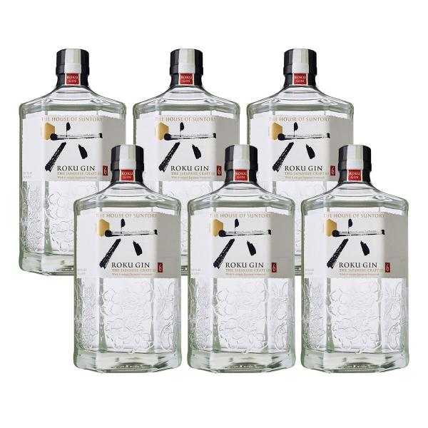 送料無料 サントリー ジャパニーズクラフトジン ROKU 47度 700ml×6本/1ケース shi...