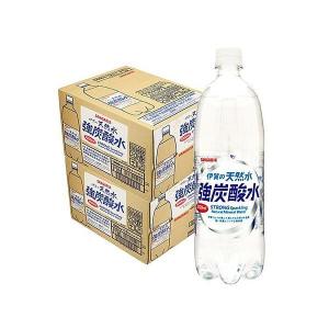 あすつく 炭酸水 送料無料 サンガリア 伊賀の天然水 強炭酸水 1000ml 1L×2ケース 24本