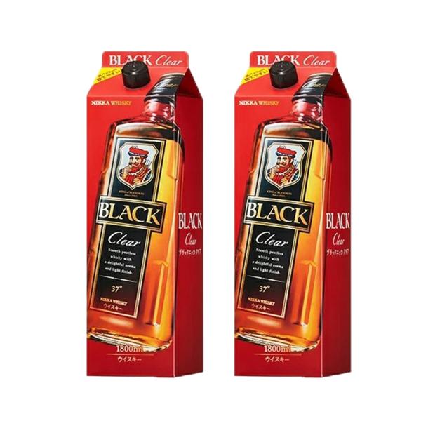 送料無料 ウィスキー アサヒ ブラックニッカ クリア パック 1800ml 1.8L×2本 whis...