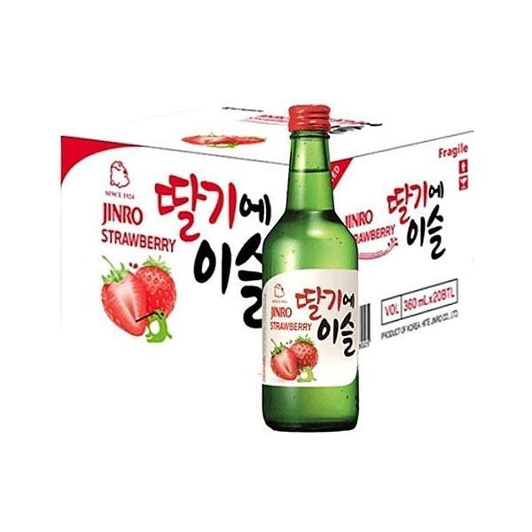 送料無料 眞露 JINRO チャミスル ストロベリー 13度 360ml×20本