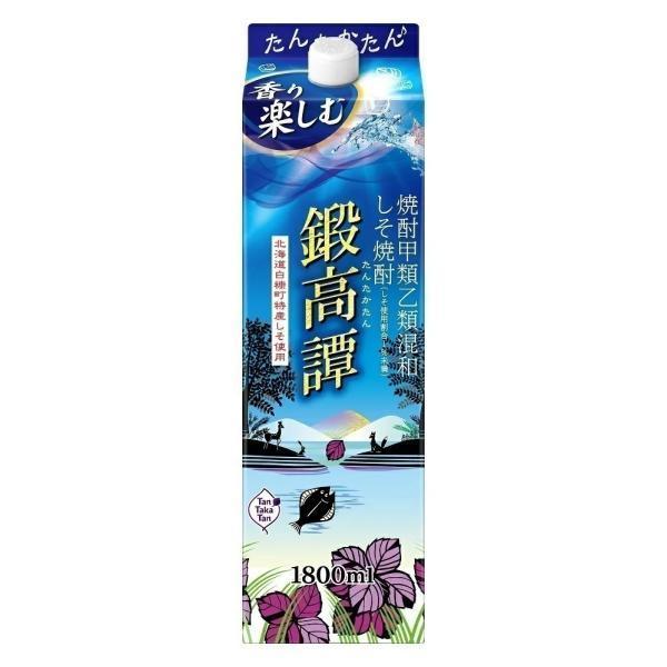 送料無料 合同酒精 鍛高譚 たんたかたん 20度 紙パック 1800ml 1.8L×6本
