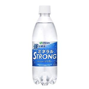炭酸水 送料無料 伊藤園 強炭酸水 ミネラルSTRONG 500ml×2ケース/48本