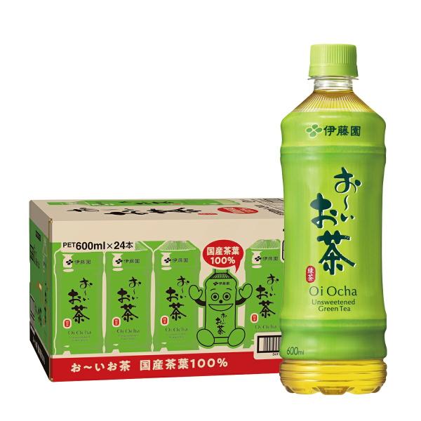 あすつく 送料無料 伊藤園 お〜いお茶 緑茶 600ml×1ケース/24本