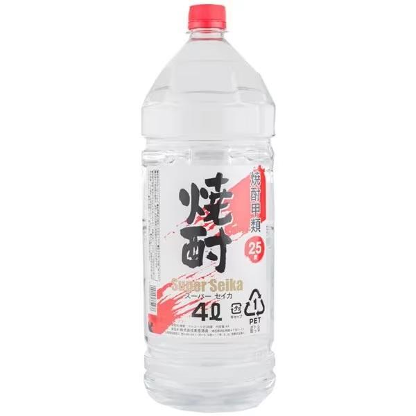 東亜酒造 スーパーセイカ ペットボトル 25度 4000ml 4L 1本ご注文は4本まで一個口配送可...