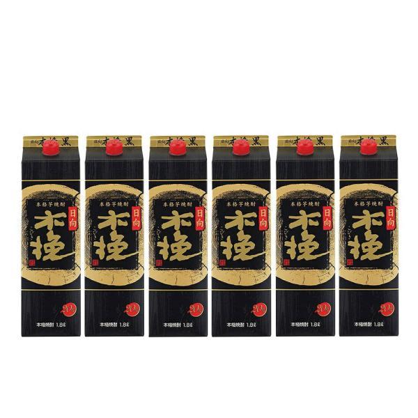 あすつく 送料無料 雲海酒造 芋焼酎 日向木挽 黒麹 20度 パック 1800ml 1.8L×6本