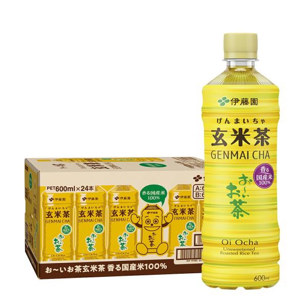 送料無料 伊藤園 お〜いお茶 玄米茶 600ml×1ケース/24本