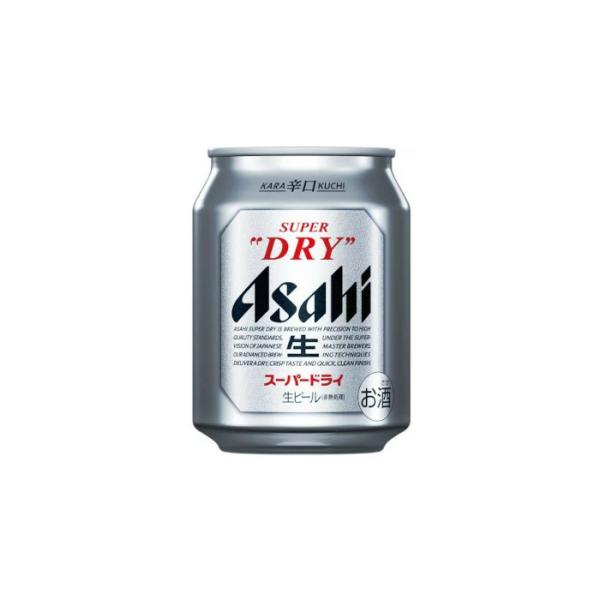 【送料無料】アサヒ ビール スーパードライ 250ml 24缶入 2ケース （48本）※PPバンド