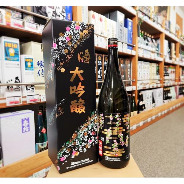 日本酒 奥の松 大吟醸 さくらラベル 1.8L 15度 福島県 二本松市 奥の松酒造