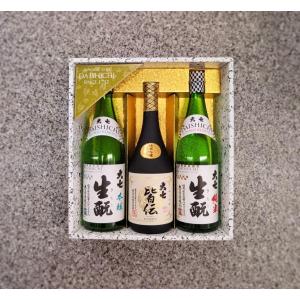 日本酒 大七 生もと三昧ゴールド 皆伝 純米生もと からくち生もと 720ml×3本 箱入り 福島県 大七酒造