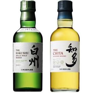 サントリー 白州＆知多（全て180ml） ジャパニーズウイスキー飲み比べ２本セット 全国送料無料 ポイント消費 ギフト配送・ラッピング不可｜liquorgto