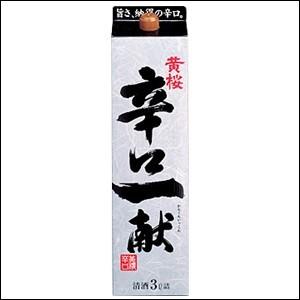 日本酒 清酒 黄桜 辛口一献 3L 3000ml パック 1ケース 4本 黄桜酒造｜liquorisland