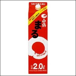 白鶴 まる 2L パック 1ケース 6本 2000ml 清酒 白鶴酒造