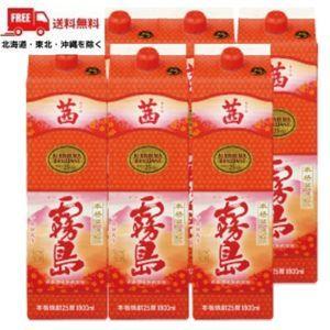 お酒 まとめ買い 霧島酒造 茜霧島 パック 25° 1800ml ×1ケース（6本