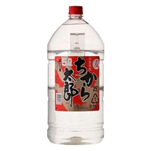 ちから太郎 25度 麦 5L ペット 5000ml 麦焼酎 若松酒造