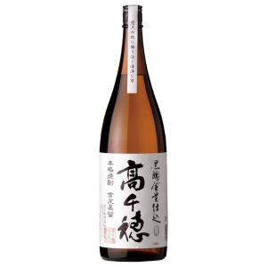 高千穂酒造 麦焼酎 高千穂 黒麹 白ラベル 25度 1.8L 瓶 6本 1ケース