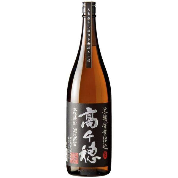 麦焼酎 高千穂 黒麹 黒ラベル 25度 1.8L 瓶 1800ml 高千穂酒造