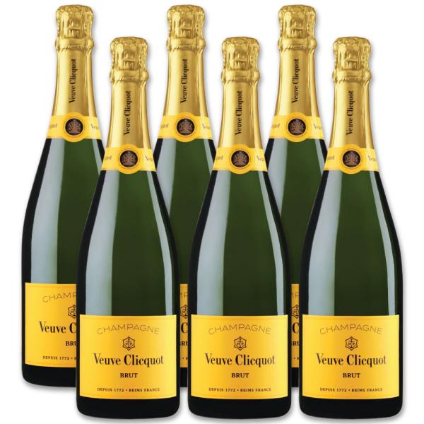 ヴーヴ・クリコ イエローラベル ブリュット 750ml  6本 (1ケース) セット / スパークリ...