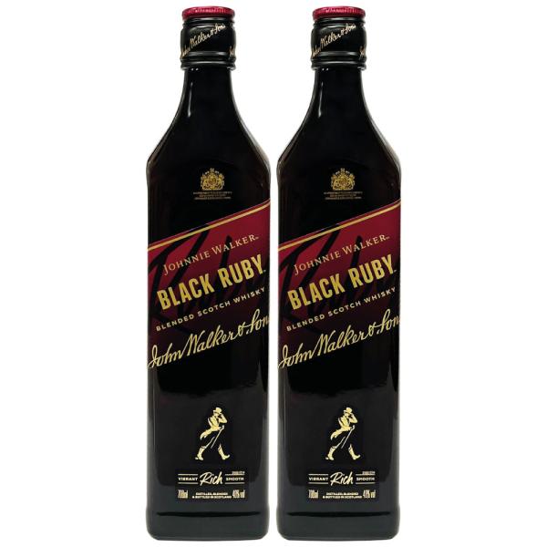 [正規品] ジョニーウォーカー ブラックルビー 700ml 2本 セット / スコットランド ブレン...