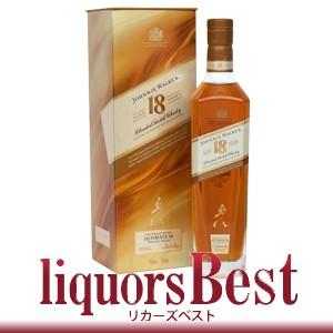 ウイスキー ジョニーウォーカー 18年 700ml 箱付_あすつく対応 ブレンデッドスコッチ 洋酒 ...