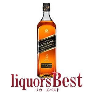 【12/7(日)P2倍】ウイスキー ジョニーウォーカー 黒ラベル 12年  1000ml(1L) 正...