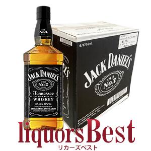 ■６本買いで送料無料 ジャックダニエル ブラック 1750mlｘ6本(1.75Lｘ6本)※[沖縄・北...
