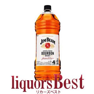 【11/30全品P2倍】ウイスキー ジムビーム 4000mlPET バーボンウィスキー 洋酒 whi...