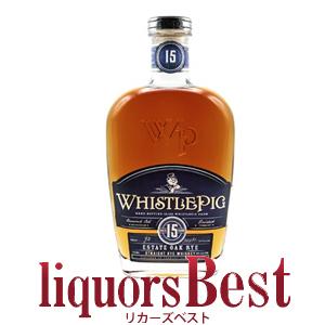ウイスキーホイッスルピッグ 15年 エステートオーク・ライ ウィスキー 46度 700ml 正規品_あすつく対応 ライウィスキー 洋酒 whisky｜liquorsbest