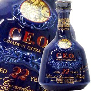 ウイスキー CEO22年 ブルーセラミックジャグ  700ml_あすつく対応 カナディアンウィスキー 洋酒 whisky｜liquorsbest