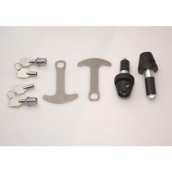 バーエンドヘルメットロック　Lidlox　22.2ｍｍハンドル用　ブラック　ダブル