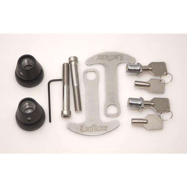 ヘルメットロック　YAMAHA MT09 TRACER　ブラック　ダブル