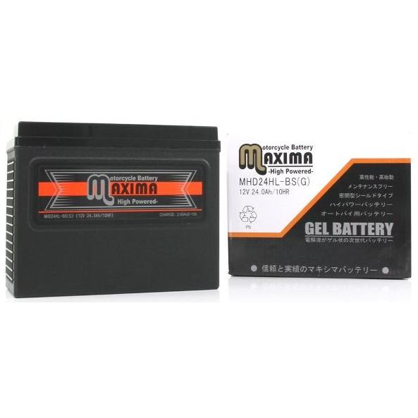 SPYDER用 代替用ジェルバッテリー MAXIMA 24HL-BS