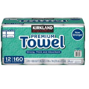 カークランド ペーパータオル 12ロール 160...の商品画像