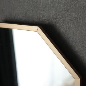 ミラー 37cm×37cm 壁掛け 八角形 ゴ...の詳細画像2