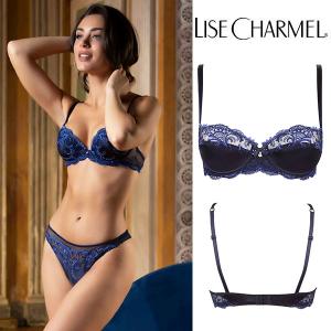 【85B】【90B】【85C】【90C】(B,C)パッドなし3/4ブラ ネイビー 品番ACC3080 リズシャルメル LISE CHARMEL インポートランジェリー｜lisecharmel