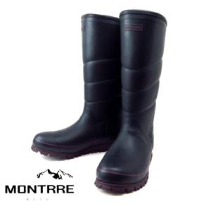 MONTRRE モントレ MB-779 BK ブラック メンズ アキレス 長靴 完全防水 防寒防滑 ウレタン 無敵寒耐 雪 通勤通学 ゴム ウインターブーツ 軽量 雪寒地 男